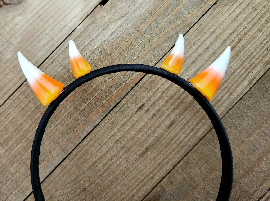 Demon horn hairclips