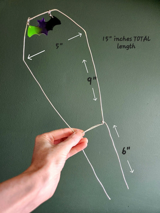 Goth Coffin planter trellis stake