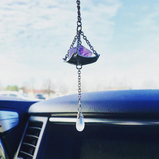 Amethyst travel protection charm