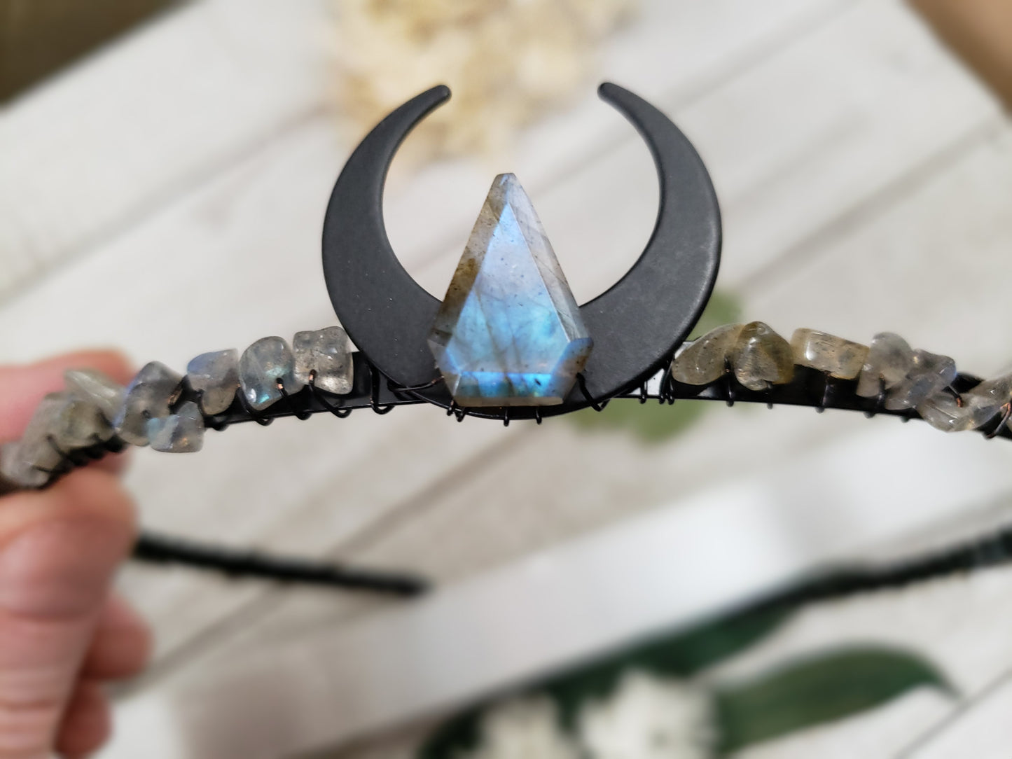 Nyx night goddess headpiece