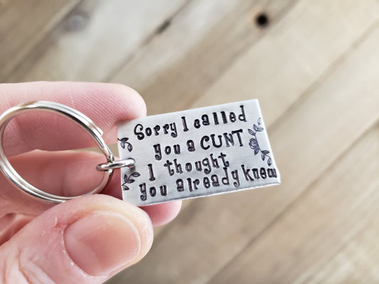 C*nt keychain