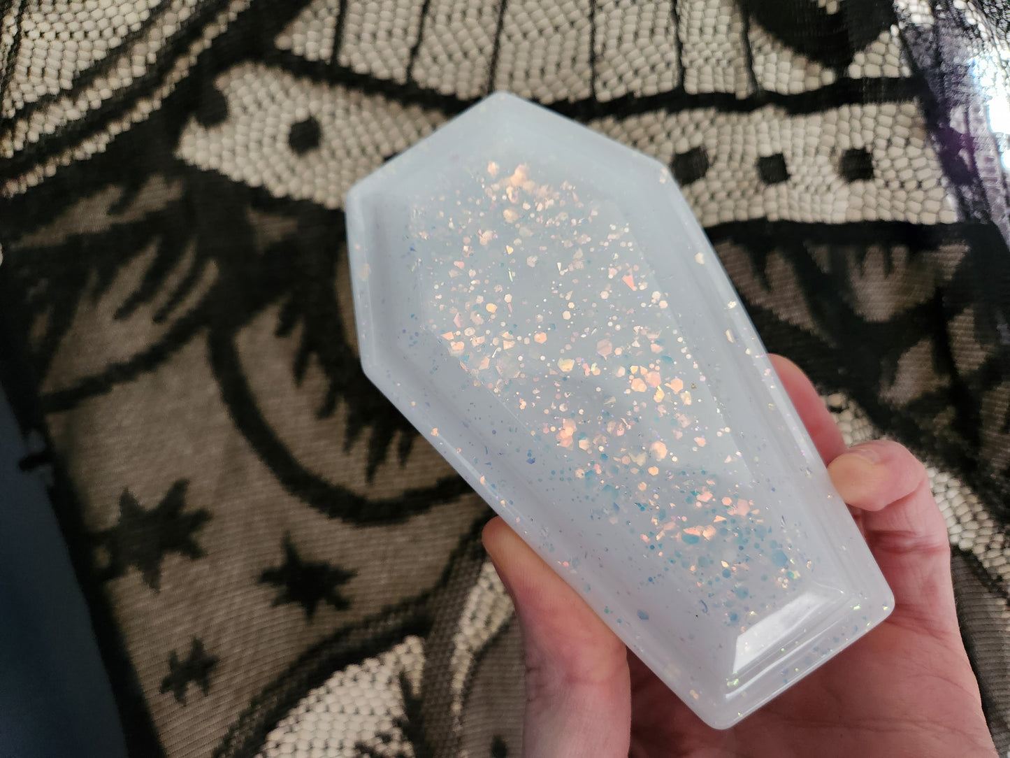 Orange drip Coffin trinketbox