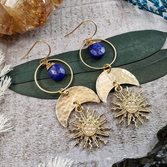 Astraea sun earrings