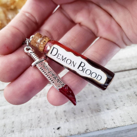 Supernatural Demon blood necklace