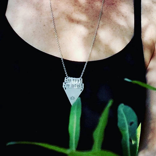 No mud No lotus stacked necklace