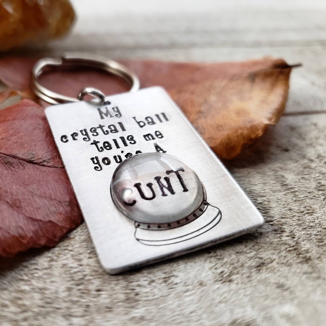 Crystal ball keychain