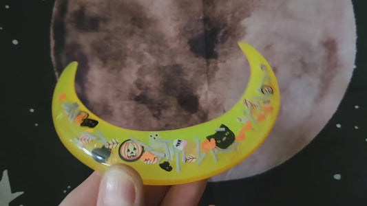 Halloween glow hair fork