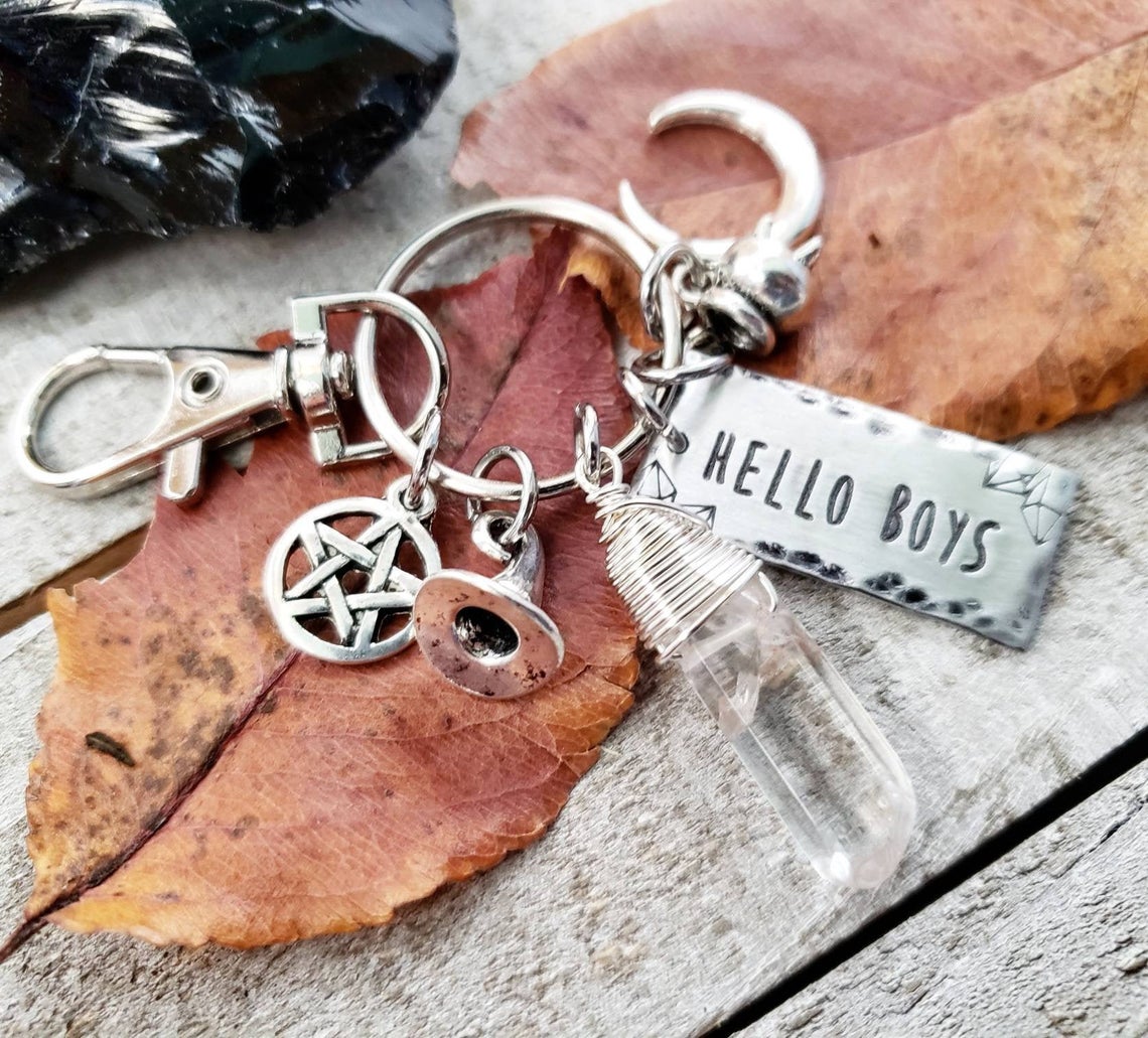 Rowena supernatural charm keychain