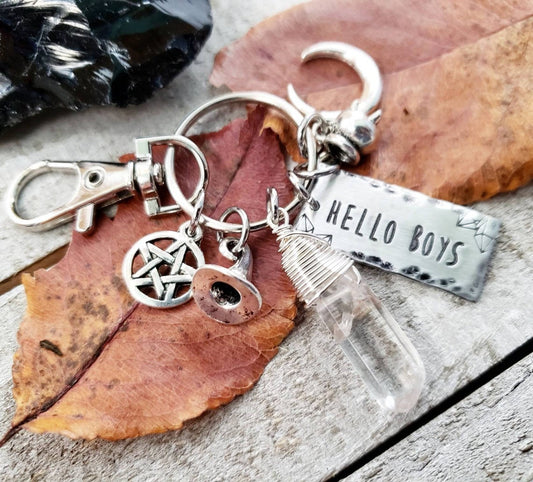 Rowena supernatural charm keychain