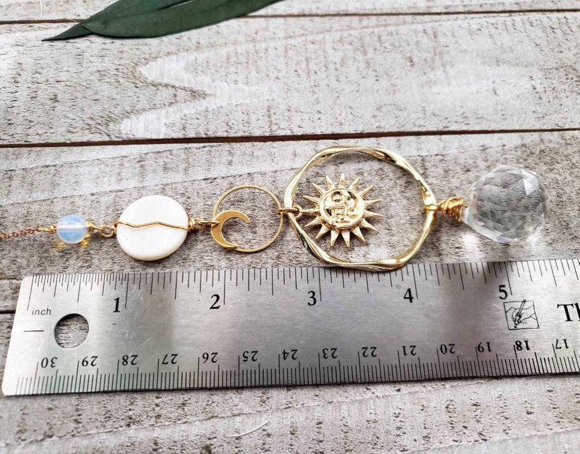 Sun and moon suncatcher
