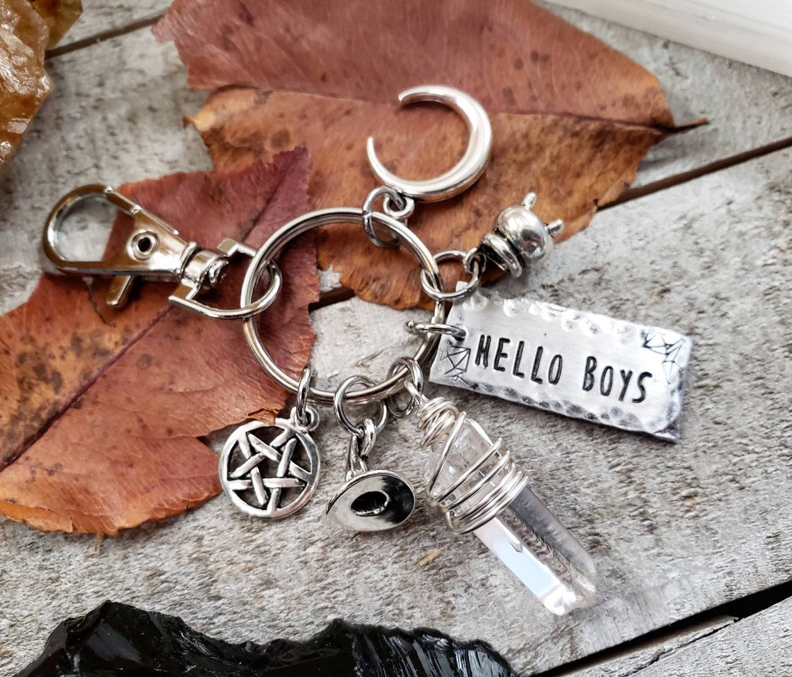 Rowena supernatural charm keychain