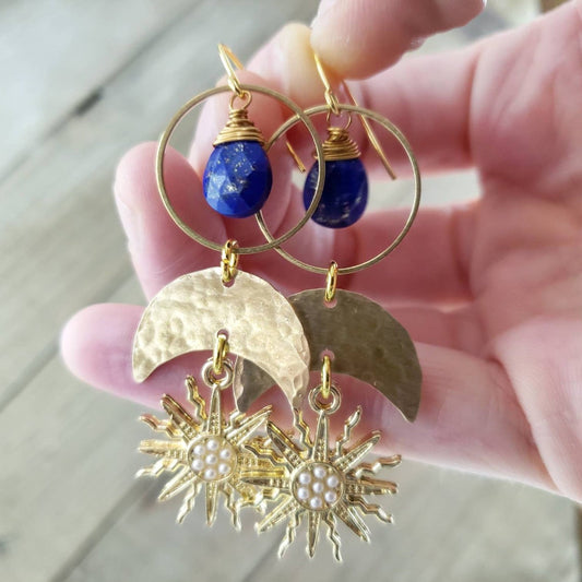 Astraea sun earrings