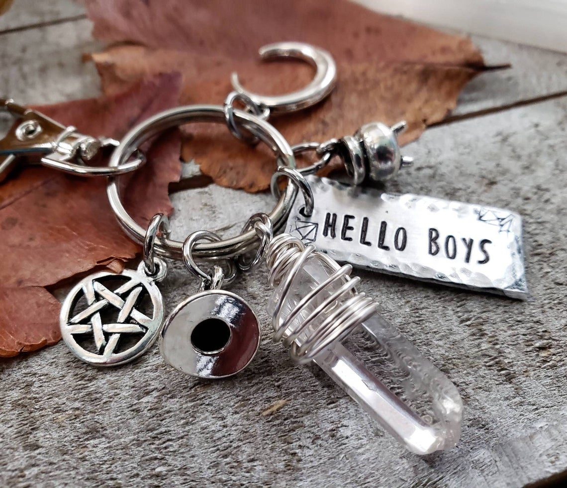 Rowena supernatural charm keychain