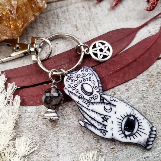 Witchy Ouija charm keychain