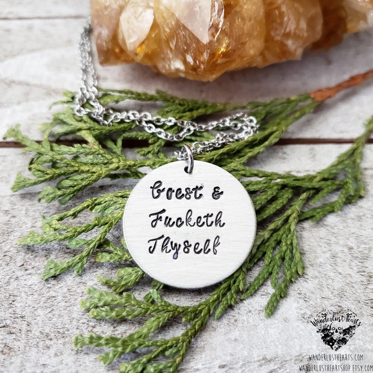 Goest and f*cketh thyself necklace