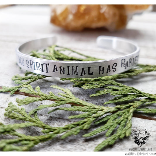 My spirit animal has rabies cuff