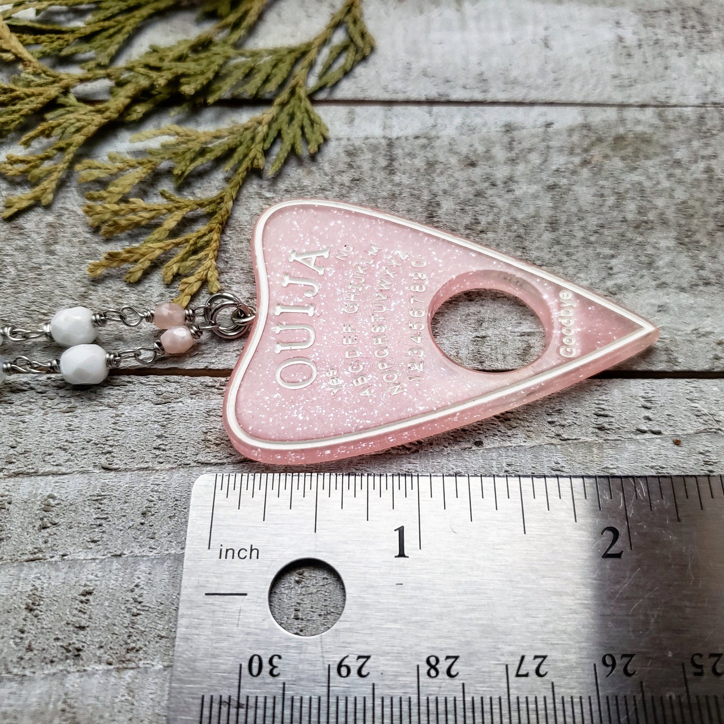 Ouija planchette necklace