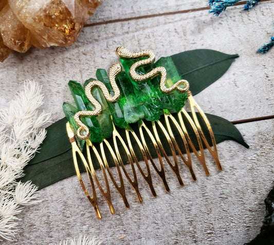 Medusa Quartz hair comb