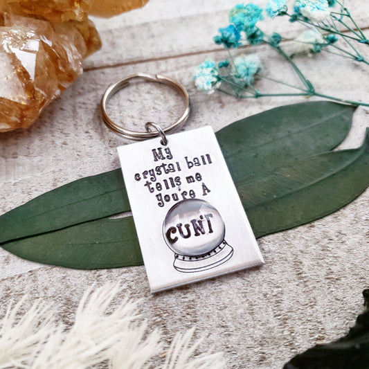 Crystal ball keychain