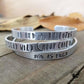 Boho stamped cuff bracelet | Pick your fave quote-Wanderlust Hearts