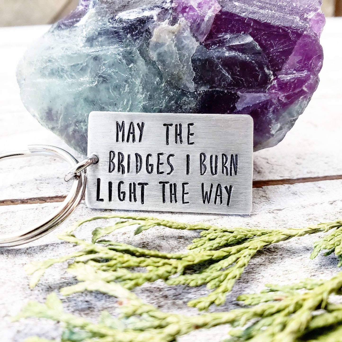 Burning bridges Keychain