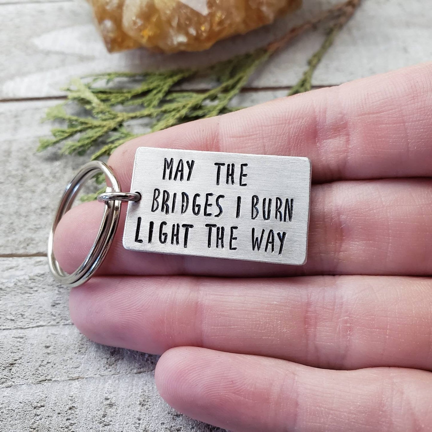 Burning bridges Keychain