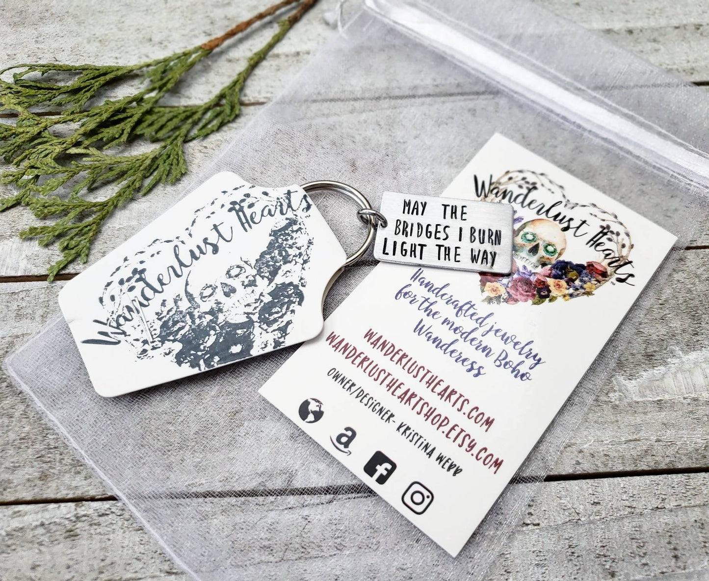 Burning bridges Keychain