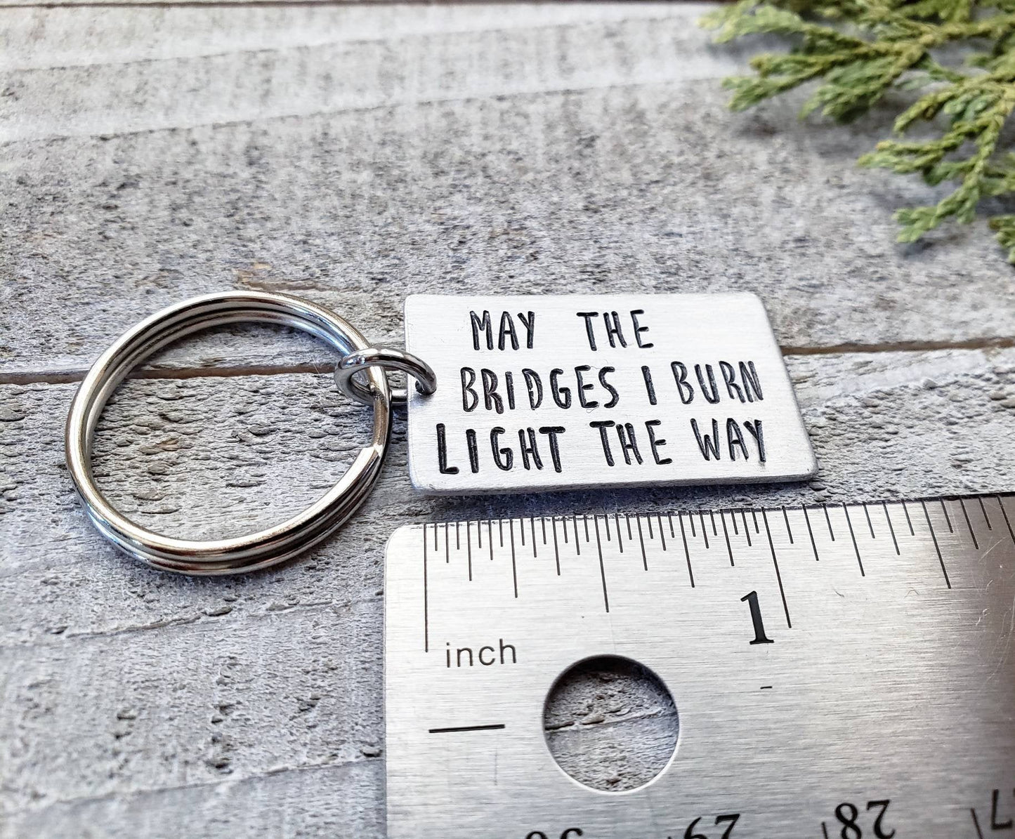Burning bridges Keychain