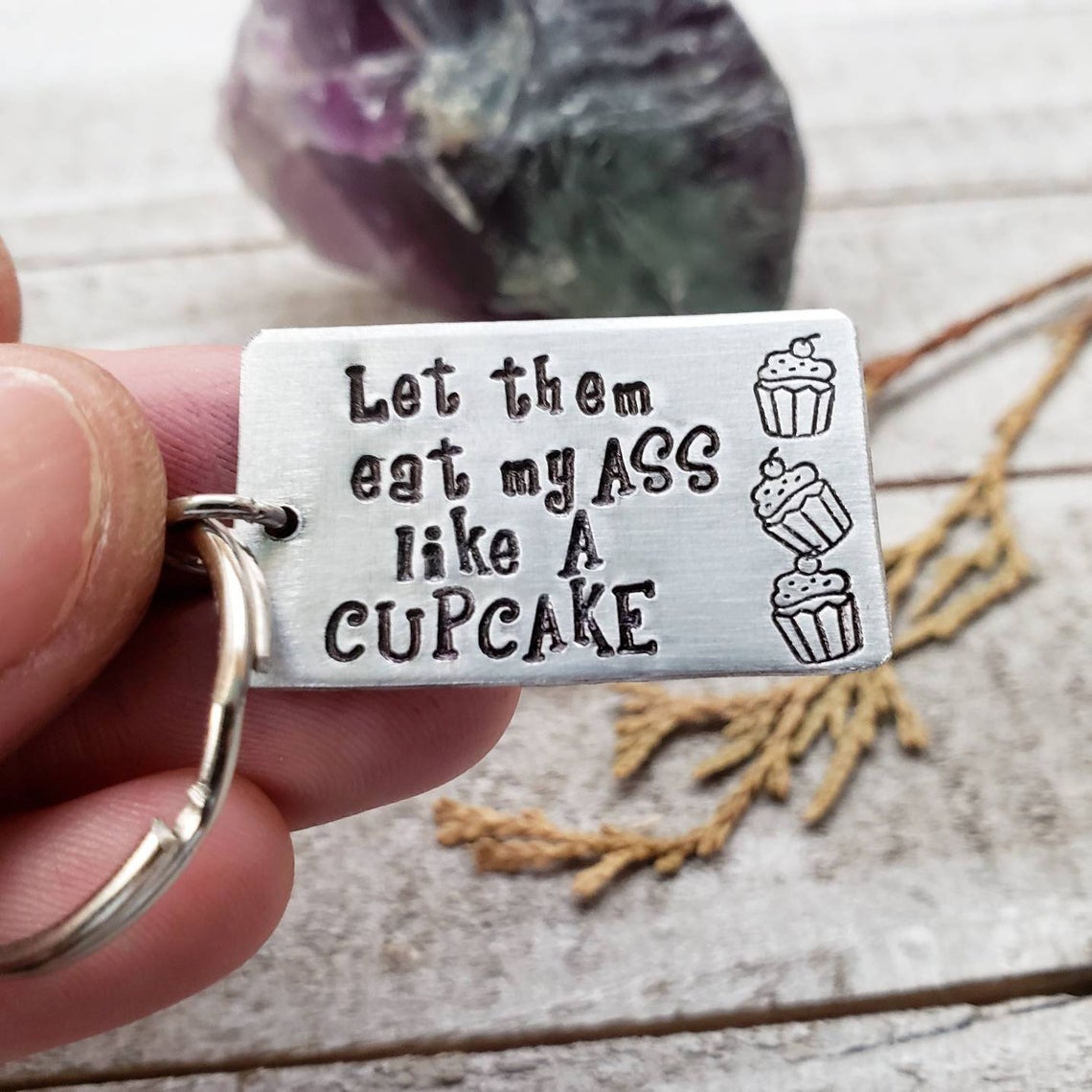 Eat My Cupcake keychain