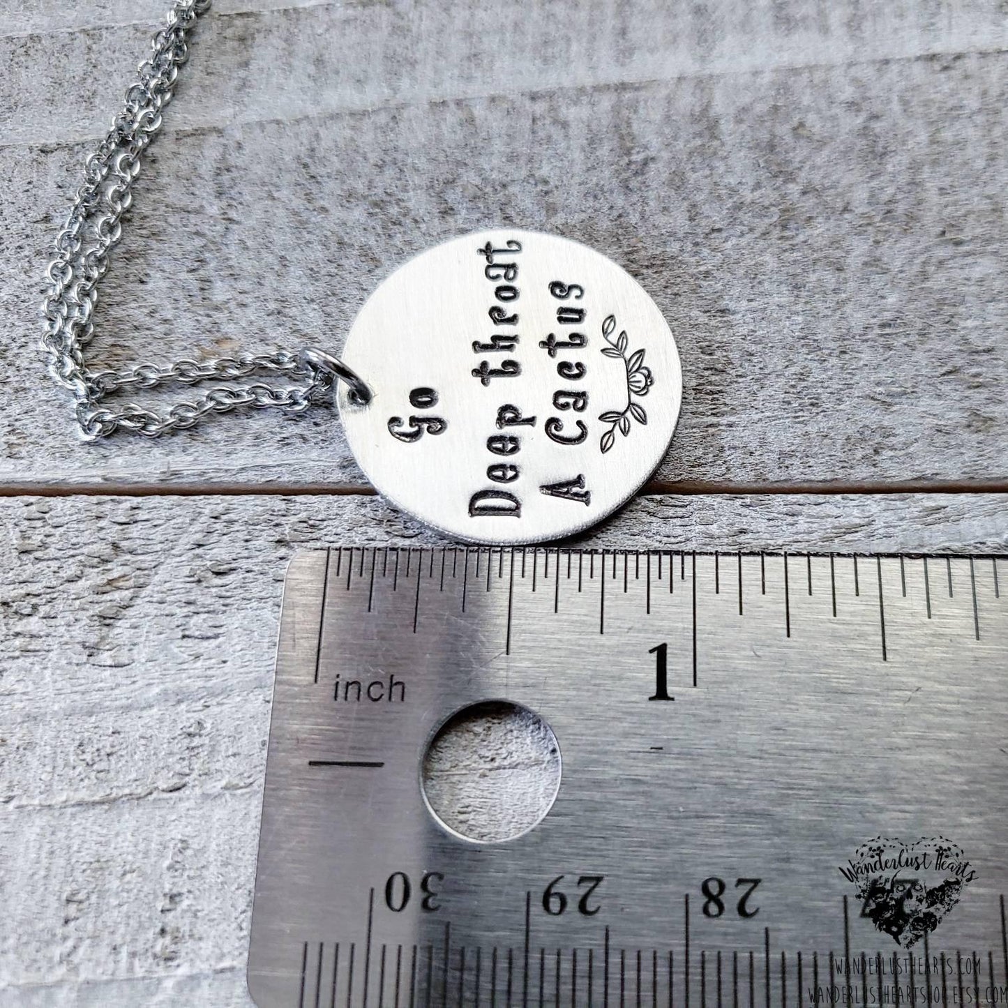 Go deep throat a catcus Necklace
