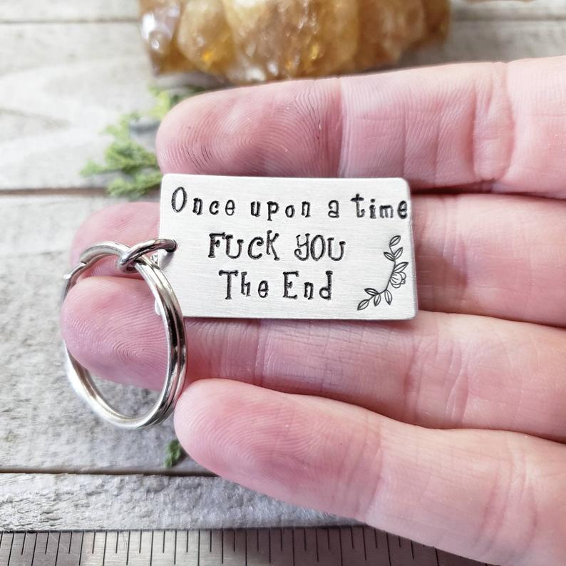 Story time F you keychain
