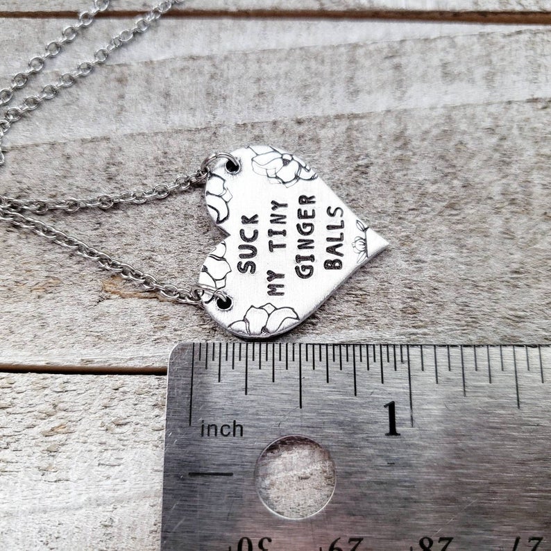 Suck my tiny ginger balls necklace