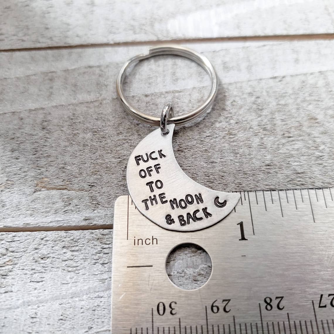 F*ck off moon keychain