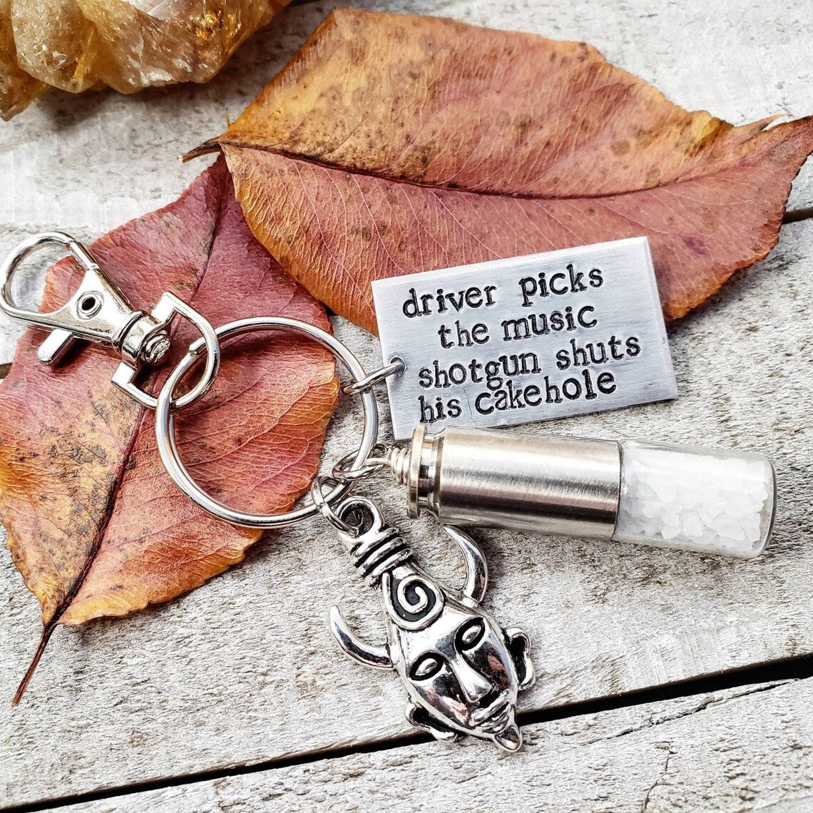 Supernatural driver picks the music keychain