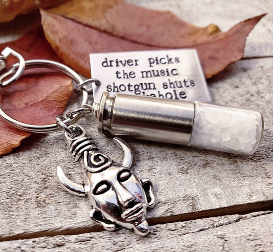 Supernatural driver picks the music keychain