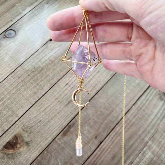 Amethyst prism Suncatcher