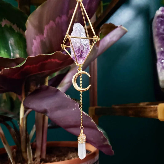 Amethyst prism Suncatcher