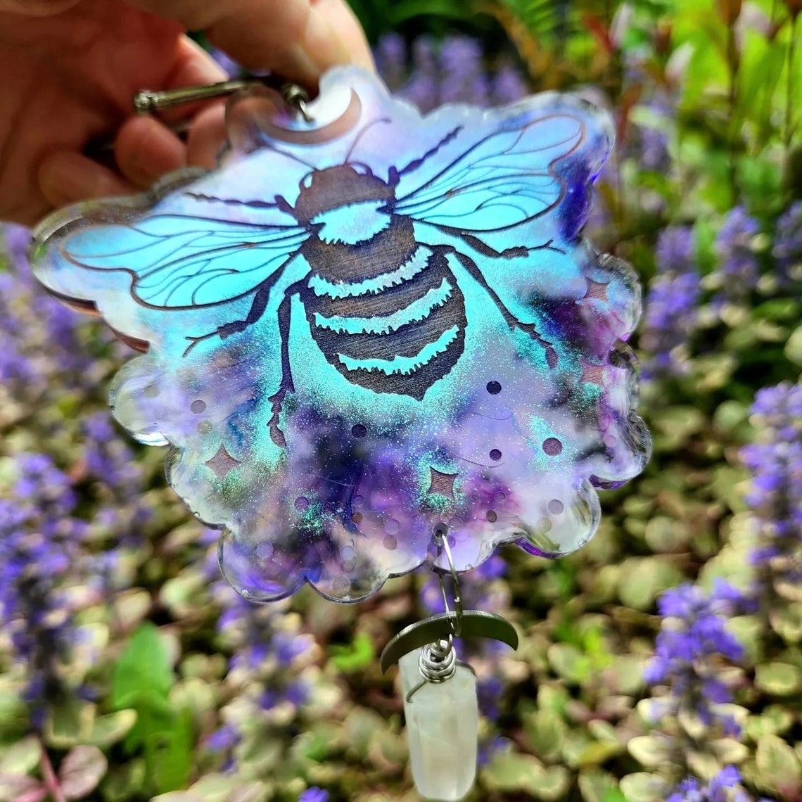 Celestial Bee garden suncatcher