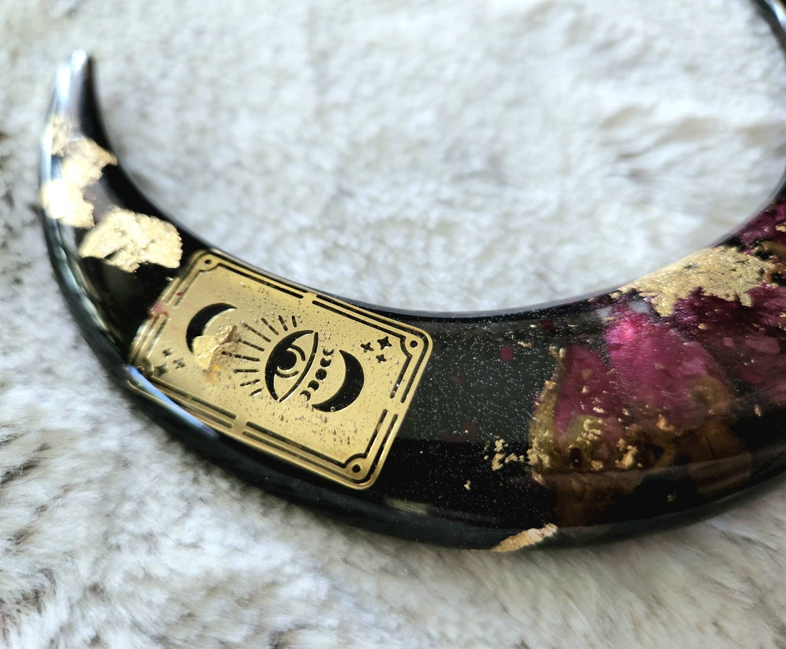 Mystical Tarot moon hair fork
