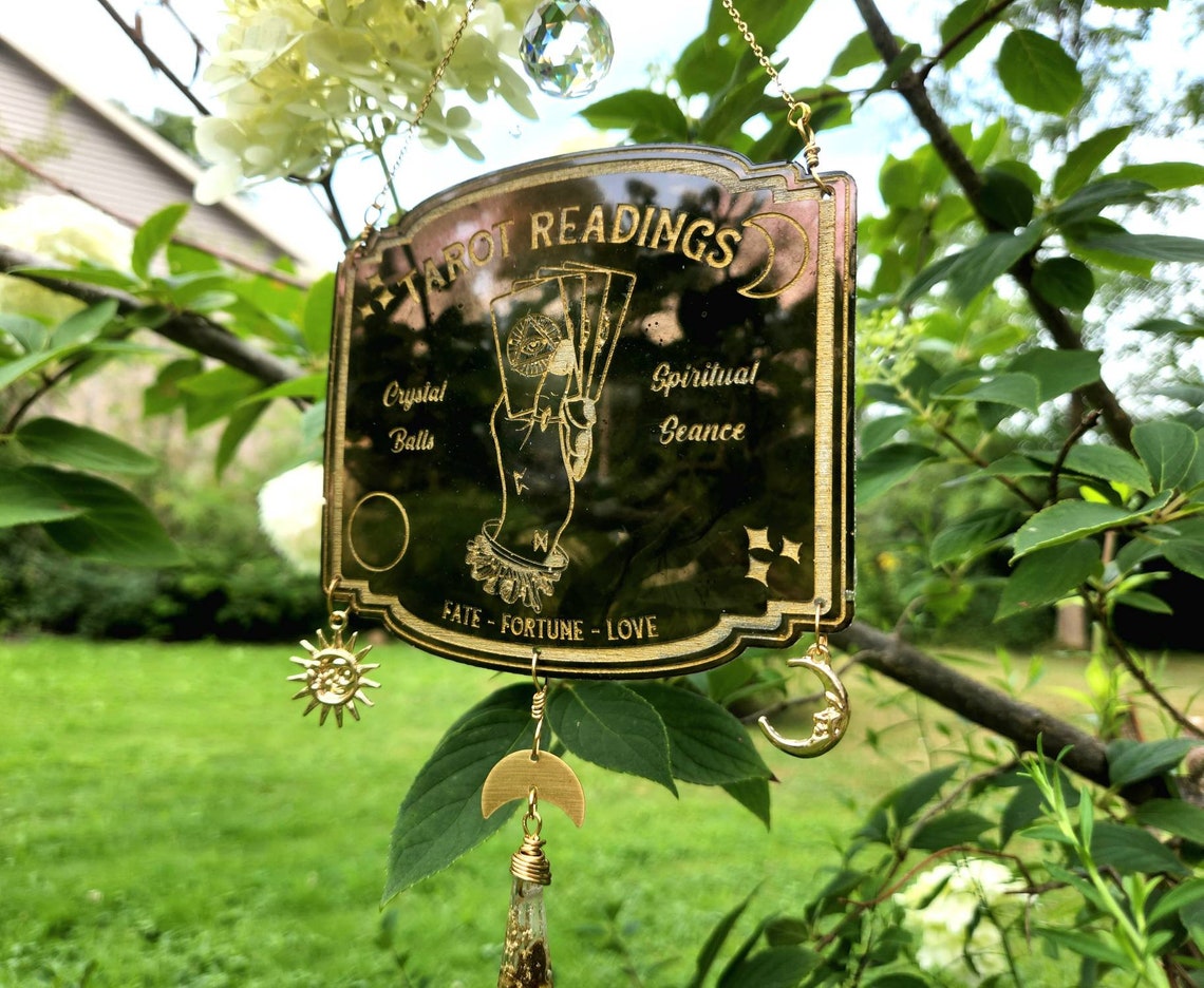 Fortune teller tarot hanging sign