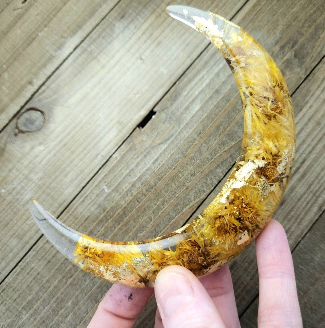 Calendula moon hair fork