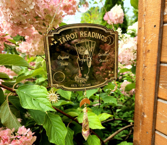 Tarot reading suncatcher hanger