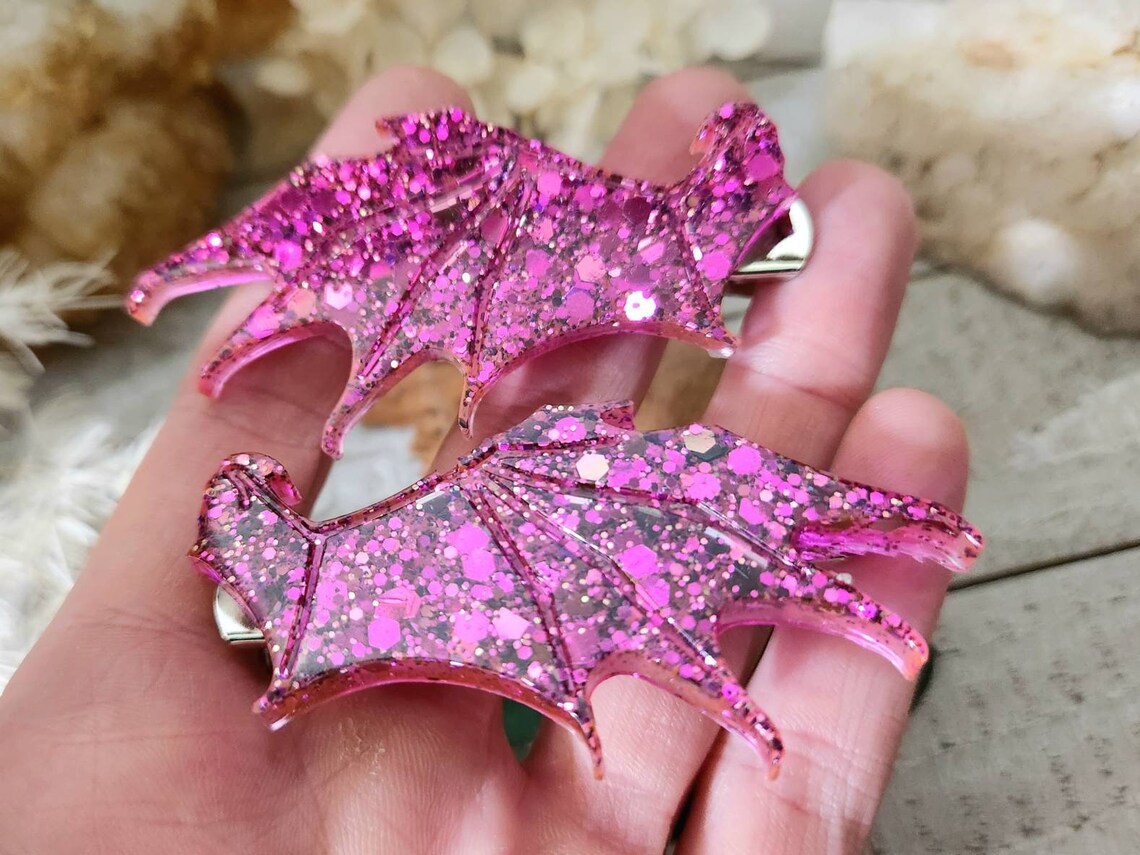 Dragon wing hair clips 2pc sets
