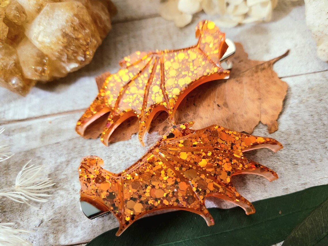 Dragon wing hair clips 2pc sets