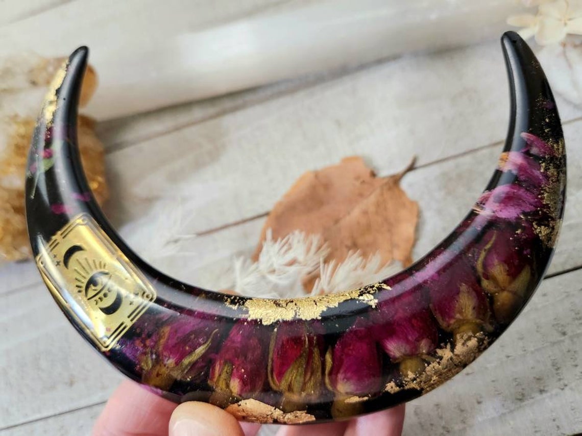 Mystical Tarot moon hair fork