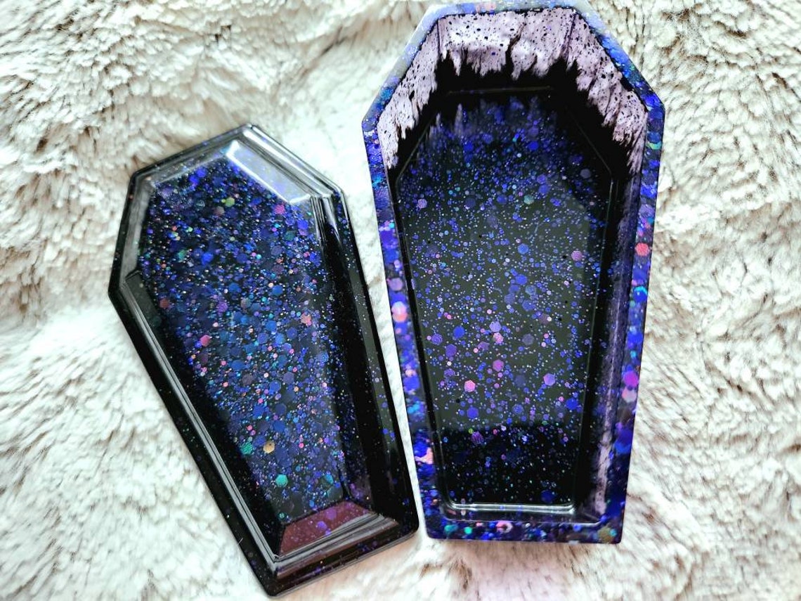 Orange drip Coffin trinketbox