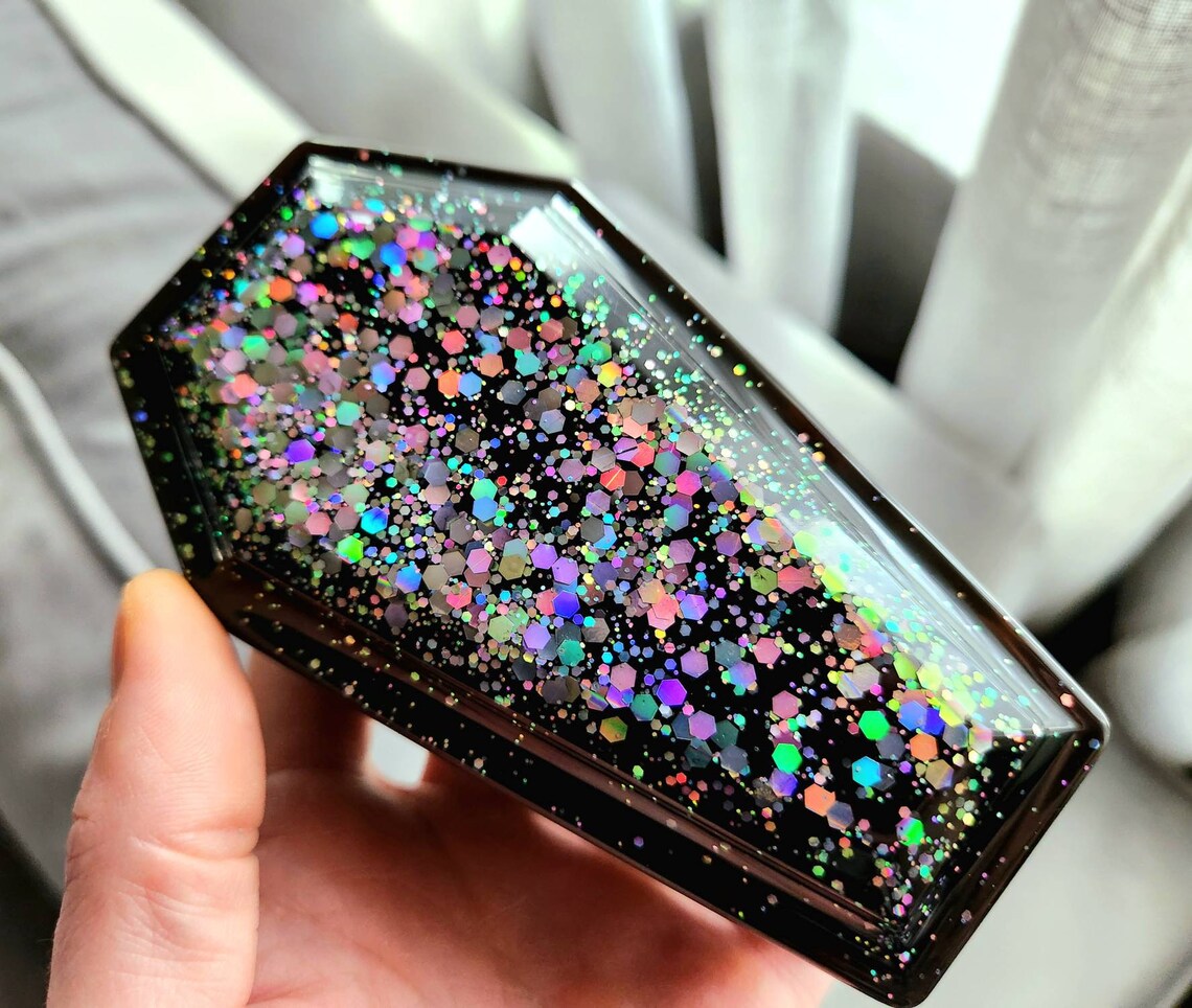 Glitter Coffin trinket box