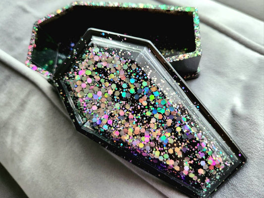 Glitter Coffin trinket box