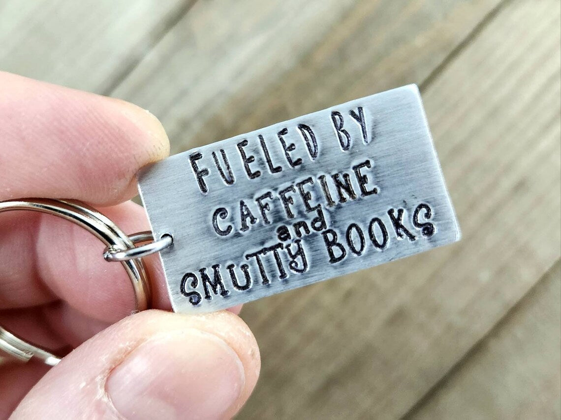 Fueled by smut book keychain