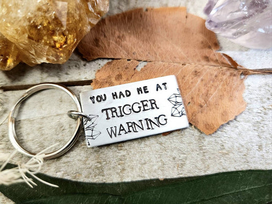 Trigger warning keychain